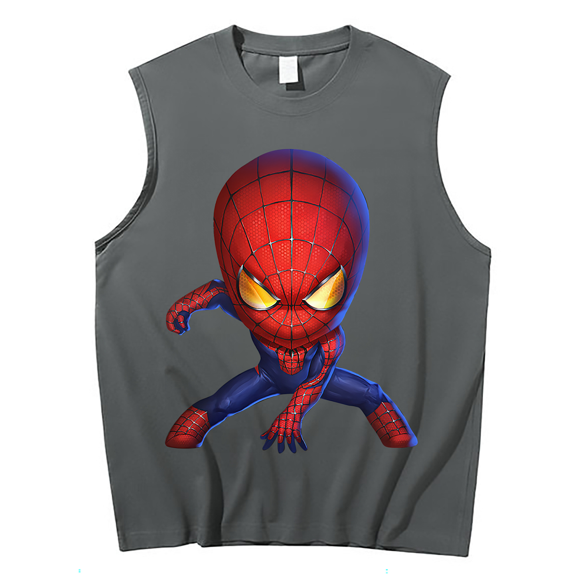 （画像用） Spider Man スパイダーマン コットン100％タンクトップ（フロントプリント）